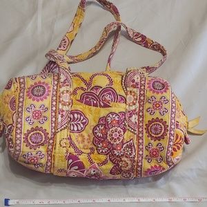 Vera Bradley Handbag. Bali Yellow and Pink Pattern